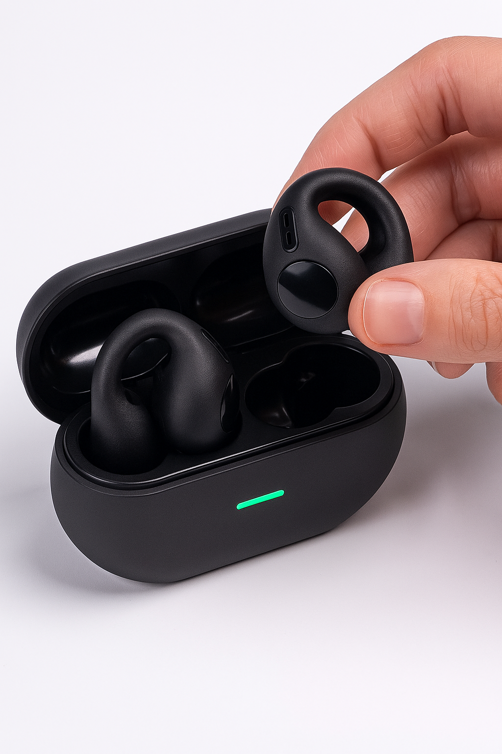 Wireless Bluetooth 5.3 Ear Clip Earbuds – Secure Fit, Deep Bass & Touch Control